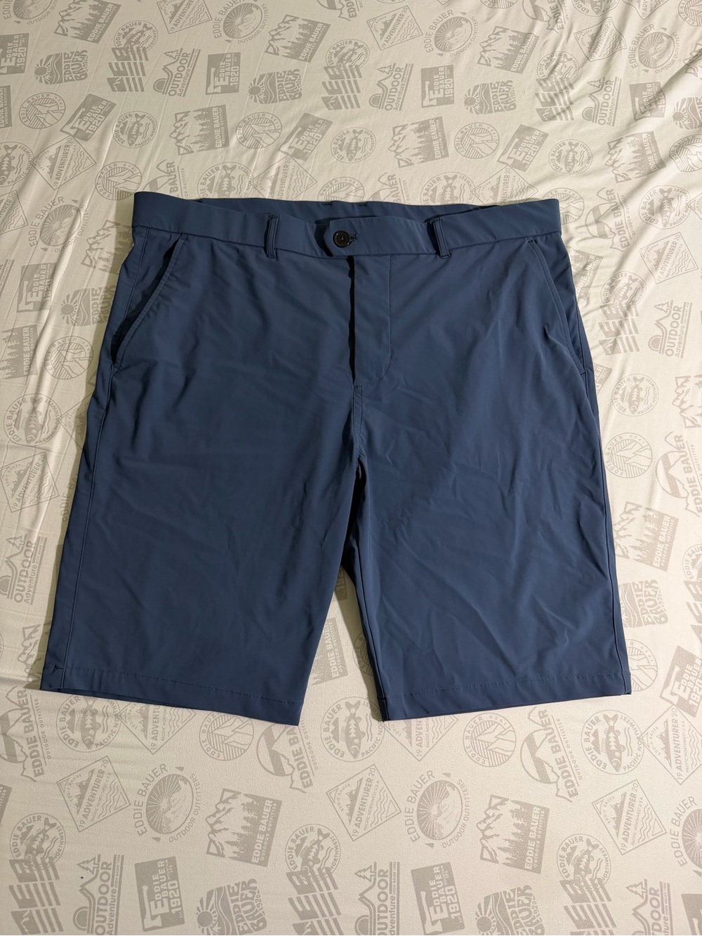 Greyson Montauk Performance Shorts Men's 38 Blue 8" Stretch Golf EUC